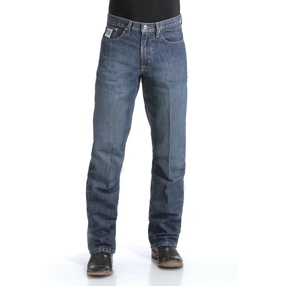 Cinch White Label Mens Relaxed Straight Leg Jeans Medium Wash 31x34